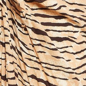 Faithfull the Brand Beige and Brown Tiger Print Swim Sarong